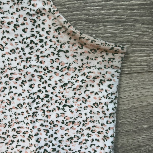 Pact White Pink Green Floral Sleeveless Knee Length Skater Dress Size L Spring - Picture 4 of 10